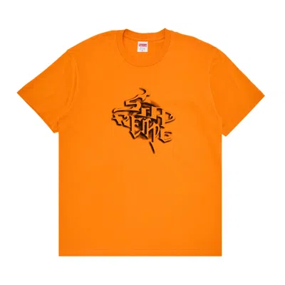Pre-owned Supreme Smoke Tee 'orange' | Men's Size M