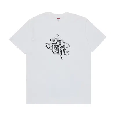 Pre-owned Supreme Smoke Tee 'white' | Men's Size L