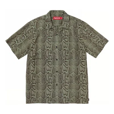 Supreme Snake S/s Shirt 'green'