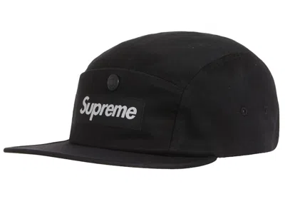 Pre-owned Supreme Snap Pocket Camp Cap (fw23) In Black