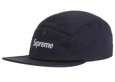 Pre-owned Supreme Snap Pocket Camp Cap (fw23) In Navy Blue