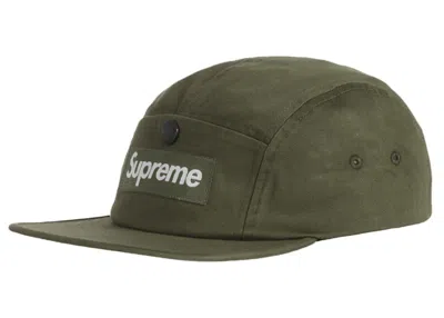 Pre-owned Supreme Snap Pocket Camp Cap (fw23) In Olive