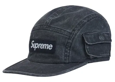 Pre-owned Supreme Snap Pocket Camp Cap In Black