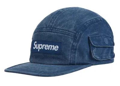 Pre-owned Supreme Snap Pocket Camp Cap In Navy Blue