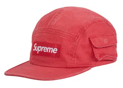 Pre-owned Supreme Snap Pocket Camp Cap In Red