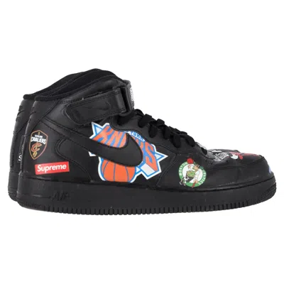 Pre-owned Supreme Sneakers In Black Leather