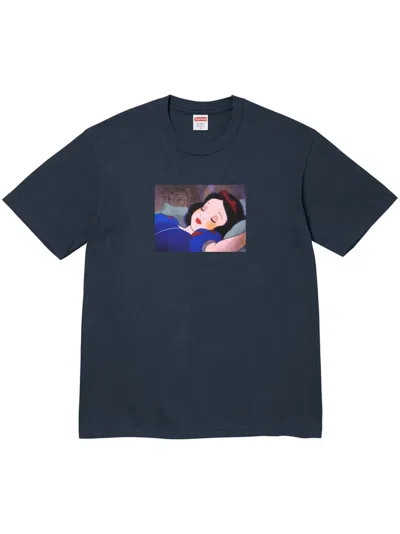 Supreme Snow White "navy" T-shirts In Blue