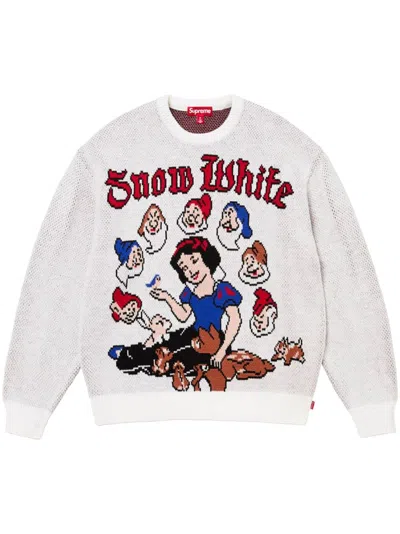 Supreme Snow White "white" Sweater In Weiss