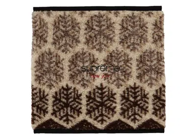 Pre-owned Supreme Snowflake Neck Gaiter In Tan