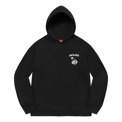 Supreme Snowman Hooded Sweatshirt 'black White'