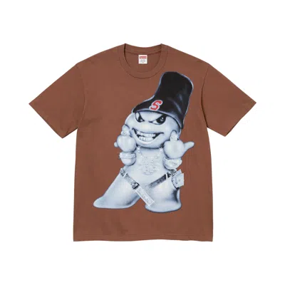Pre-owned Supreme Snowman Tee 'brown' | Men's Size S
