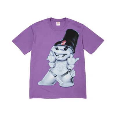 Pre-owned Supreme Snowman Tee 'purple' | Men's Size L