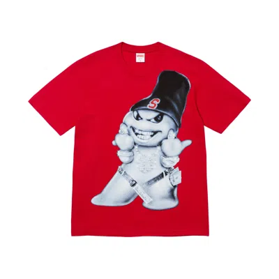 Pre-owned Supreme Snowman Tee 'red' | Men's Size Xxl