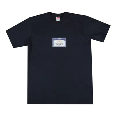 Pre-owned Supreme Social Tee 'navy' In Blue