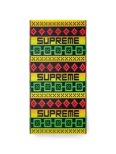 Supreme Sosenap Logo-print Woven Mat In Multi