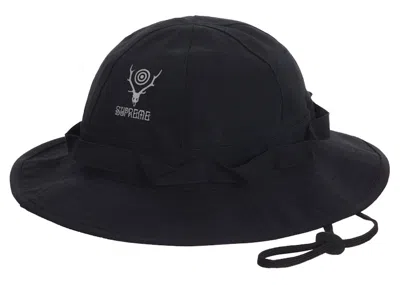 Pre-owned Supreme South2 West8 Jungle Hat In Black