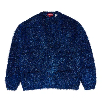 Pre-owned Supreme Sparkle Cardigan 'blue' | Men's Size L