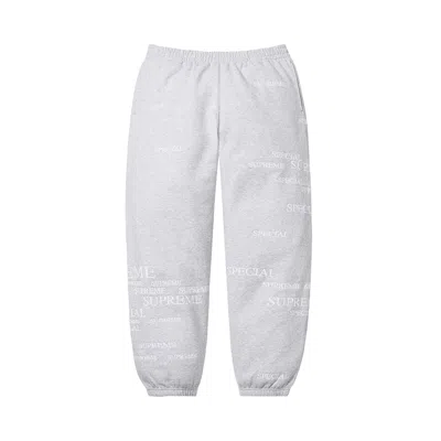 Pre-owned Supreme Special Sweatpant 'ash Grey' | Men's Size L In Gray