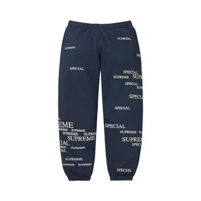 Pre-owned Supreme Special Sweatpant 'navy' | Blue | Men's Size S
