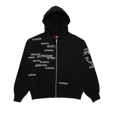 Pre-owned Supreme Special Zip Up Hooded Sweatshirt 'black'