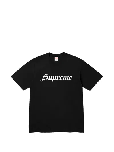 Supreme Speed Logo-print T-shirt In Black