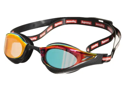 Pre-owned Supreme Speedo Swim Goggles In Black