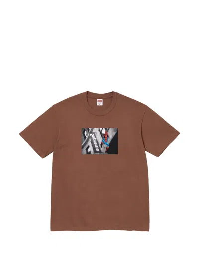 Supreme Spider-man T-shirt In Brown