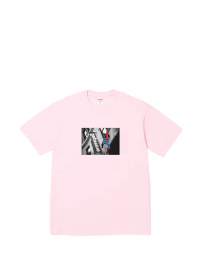 Supreme Spider-man T-shirt In Pink
