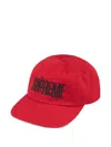 Supreme Splatter 6-panel Baseball Cap In Red