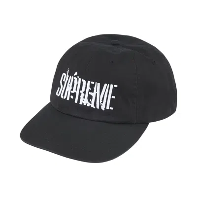 Pre-owned Supreme Splatter 6-panel 'black' | Men's Size Onesize