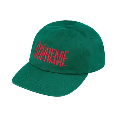 Pre-owned Supreme Splatter 6-panel 'dark Green' | Men's Size Onesize