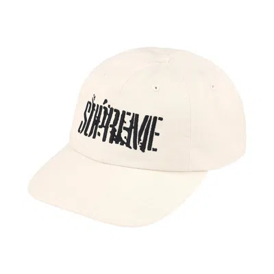 Pre-owned Supreme Splatter 6-panel 'stone' | Grey | Men's Size Onesize In Gray
