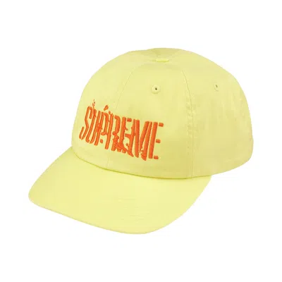 Pre-owned Supreme Splatter 6-panel 'yellow' | Men's Size Onesize