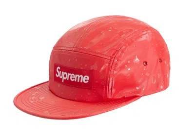 Pre-owned Supreme Splatter Camp Cap In Red