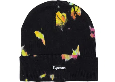 Pre-owned Supreme Splatter Dyed Beanie In Black