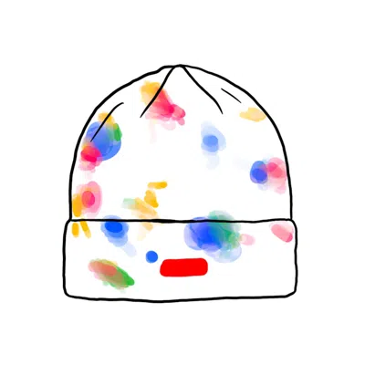 Pre-owned Supreme Splatter Dyed Beanie In White