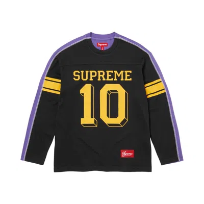Pre-owned Supreme Split Long-sleeve Top 'black' | Men's Size M