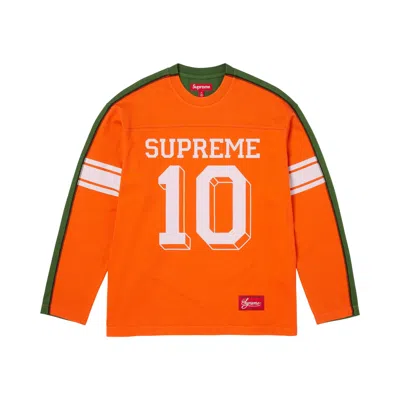 Pre-owned Supreme Split Long-sleeve Top 'orange' | Men's Size S