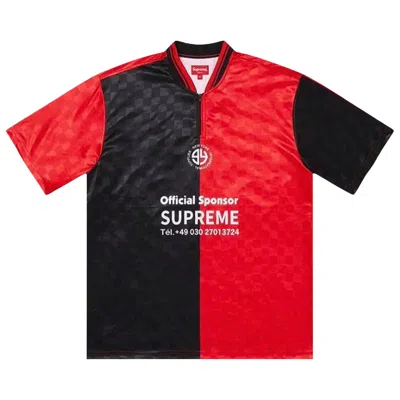 Pre-owned Supreme Split Soccer Jersey 'black' | Men's Size S