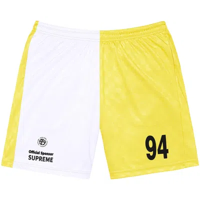 Pre-owned Supreme Split Soccer Short 'white'