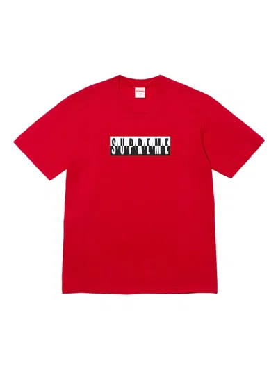 Supreme Split T-shirt In Red