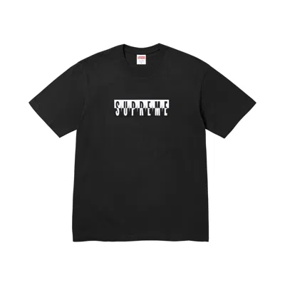 Pre-owned Supreme Split Tee 'black' | Men's Size Xxl