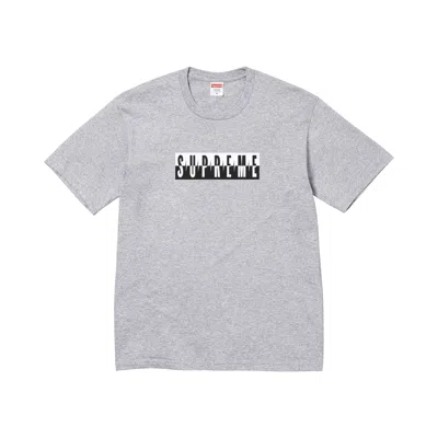 Pre-owned Supreme Split Tee 'heather Grey' | Men's Size Xxl In Gray