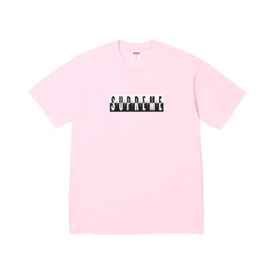 Pre-owned Supreme Split Tee 'light Pink' | Men's Size Xxl