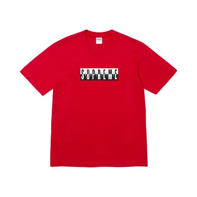 Pre-owned Supreme Split Tee 'red' | Men's Size Xxl
