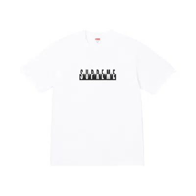Pre-owned Supreme Split Tee 'white' | Men's Size Xxl