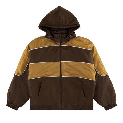 Pre-owned Supreme Sports Piping Puffy Jacket 'brown'