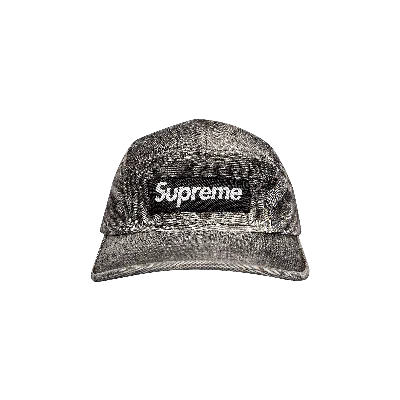Pre-owned Supreme Spray Canvas Camp Cap 'black'