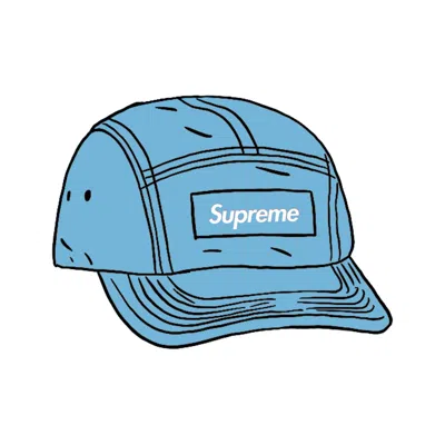 Pre-owned Supreme Spray Canvas Camp Cap In Blue