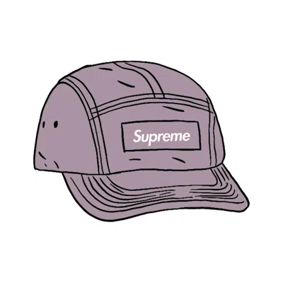 Pre-owned Supreme Spray Canvas Camp Cap In Purple